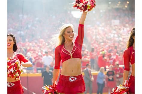 A look at the Kansas City Chiefs Cheerleaders during the Chiefs vs ...