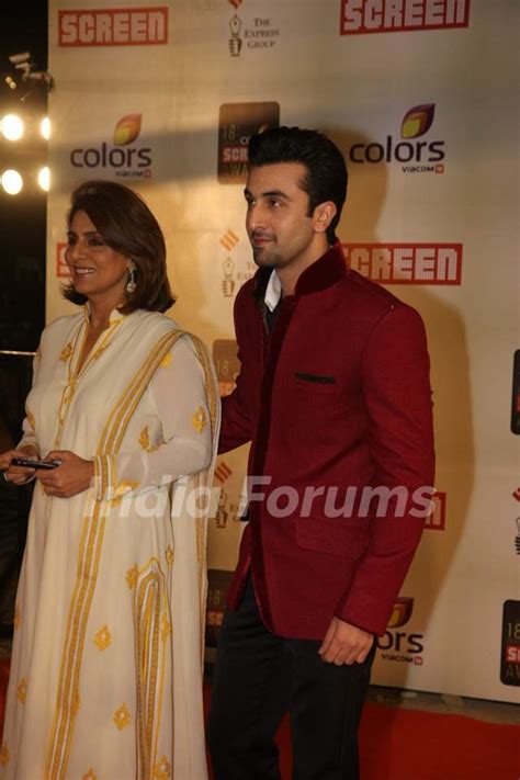 Ranbir Kapoor with Neetu Singh grace 18th Annual Colors Screen Awards ...