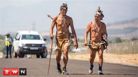 Khoi walkers on the road for indigenous rights - YouTube