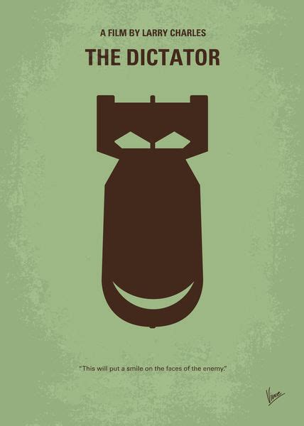 "No212 My The Dictator minimal movie poster" Graphic/Illustration art ...