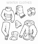 Warm Clothes Coloring Pages  Playing Learning sketch template