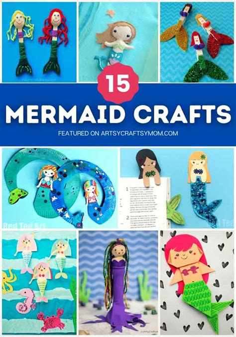 15 Mesmerizing Mermaid Crafts for Kids