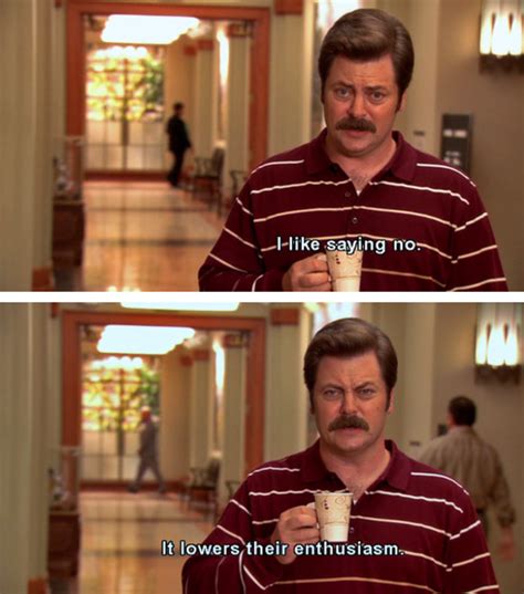 Ron Swanson | Parks and rec quotes, Parks and rec memes, Parks and recreation