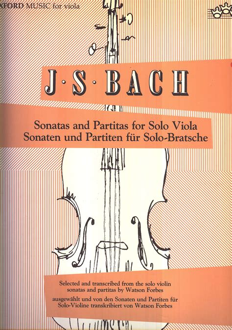 Sonatas and Partitas for Solo Viola by Johann Sebastian Bach | Goodreads