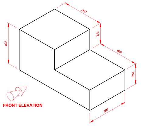 Third angle orthographic projection notes