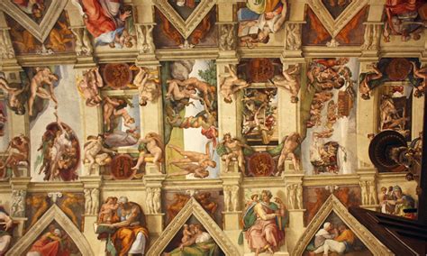 Michelangelo painted the ceiling of the Sistine Chapel (1508–1512 ...