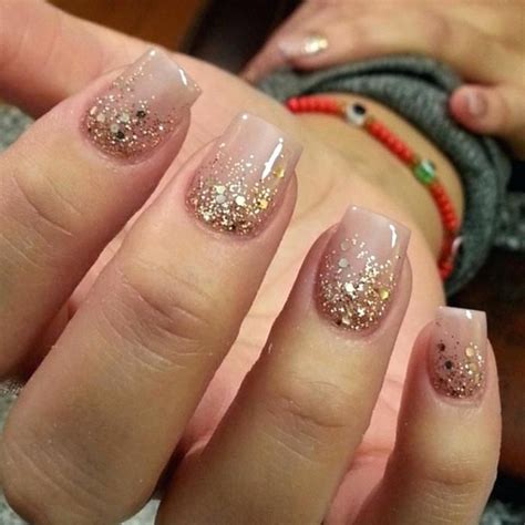 Rose gold gel nails nail polish going for the extensions – iqtesting | Unhas decoradas, Unhas ...