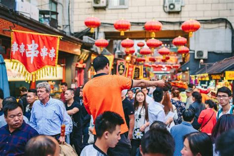 Night Food Market in Beijing, China Editorial Photography - Image of ...