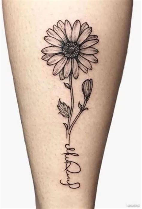 Daisy Flower Drawing Tattoo