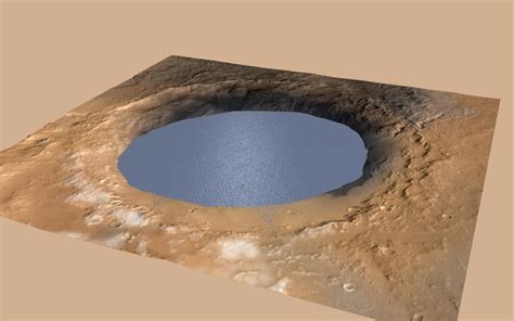 Simulated View of Gale Crater Lake on Mars | NASA Jet Propulsion ...