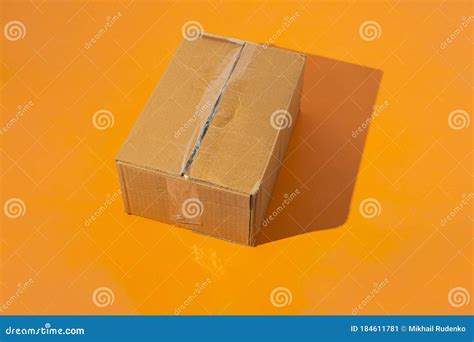 Simple Box Delivery On Color Surface Table, Sending Mail With Things Stock Image | CartoonDealer ...