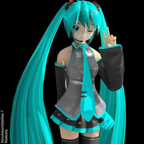 3D Hatsune Miku by XenoAisam on DeviantArt