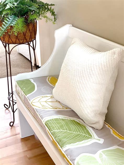 Diy bench cushion cover ~ Hilary Thessing