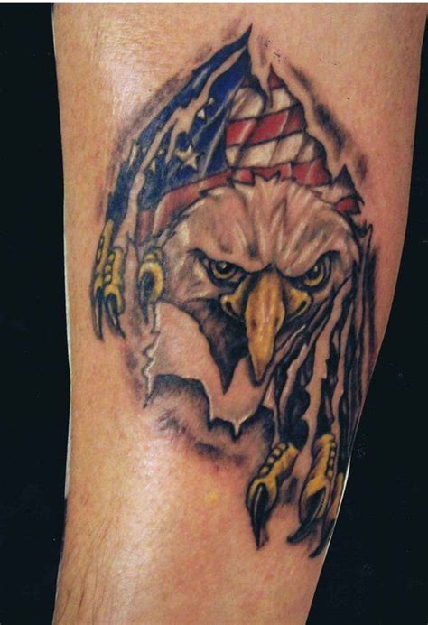 eagle and american flag | Flag tattoo, American flag tattoo, Eagle tattoos