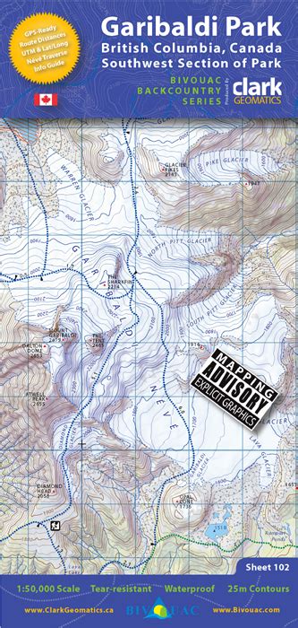 Environ Geomatics :: Garibaldi Park Topographic Map