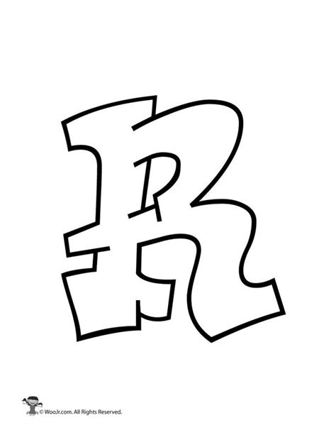 Graffiti Capital Letter R | Woo! Jr. Kids Activities : Children's Publishing | Graffiti ...