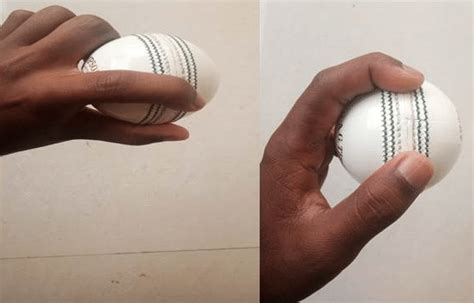 Grip for finger spin bowling (left handed bowler) | Download Scientific ...