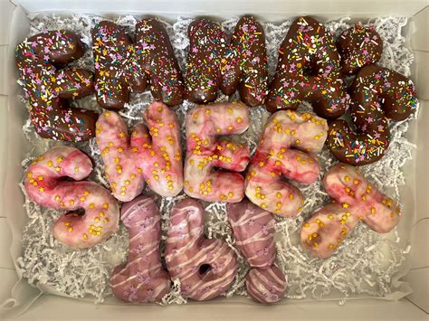 Sweet Sixteen Donut Letters | Making donuts, Happy birthday donut ...