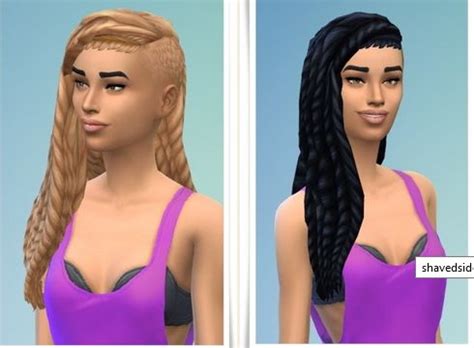 Birksches sims blog: Shaved Side Dreads hair - Sims 4 Hairs | Dread hairstyles, Dreads, Hair