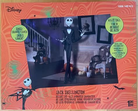 NEW! JACK Skellington Animatronic Nightmare Before Christmas 6.5 ft Halloween $359.00 - PicClick