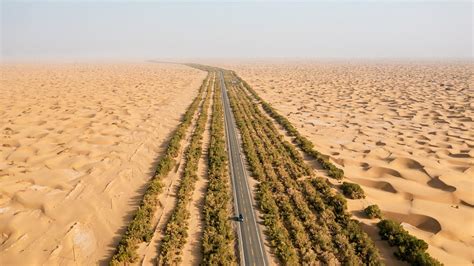 China's first desert highway achieves zero carbon emissions - CGTN