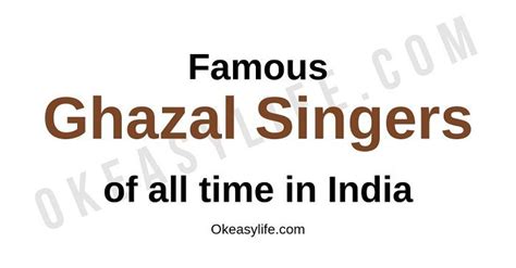 Top 9 Famous Ghazal Singers in India | Singer, Devotional songs, Forms of poetry