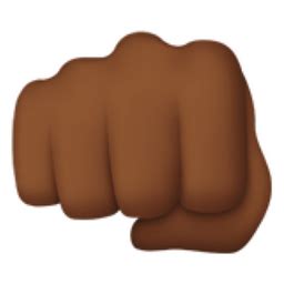 Oncoming Fist: Medium-Dark Skin Tone Emoji (U+1F44A, U+1F3FE)