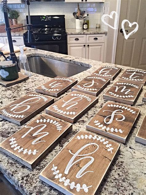 Wood Sign Rustic Home Decor Initial by SalvagedChicMarket | Monogram wood sign, Diy wood signs ...