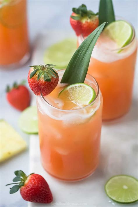Refreshing Pineapple Strawberry Agua Fresca Recipe - Story Telling Co