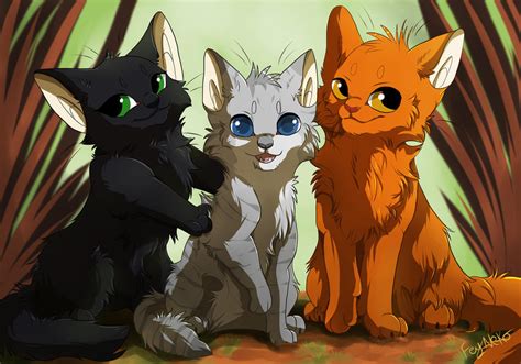 Warriors: The Power of Three Cute Kitties(re-draw) by FeyNeko on DeviantArt