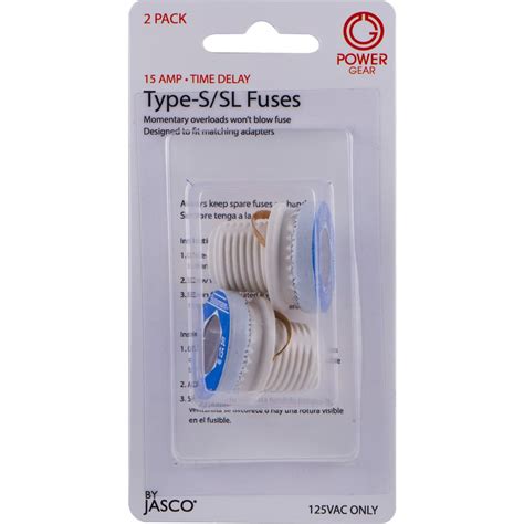 GE 15 Amp Type S/SL Time Delay Fuse (2-Pack)-18255 - The Home Depot