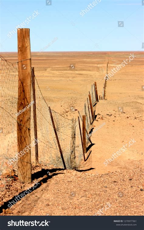 Rabbit Proof Fence Outback South Australia Stock Photo 1270977361 ...