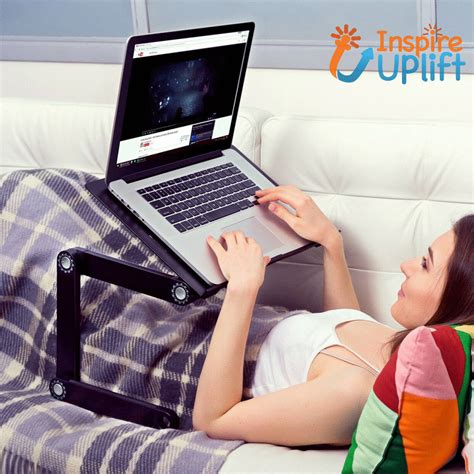 Adjustable Standing Desk #inspireuplift Computing on the couch has never been so comfortable! Do ...