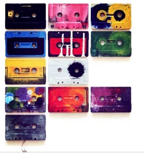 Cassette art | Cassette tape art, Tape art, Diy