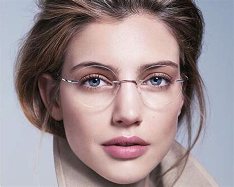 Fashion titanium rimless Reading Glasses ultra-light women alloy Rimless reading eyeglasses ...