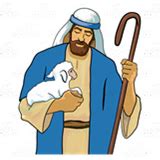 Abeka | Clip Art | Shepherd—carrying a lamb