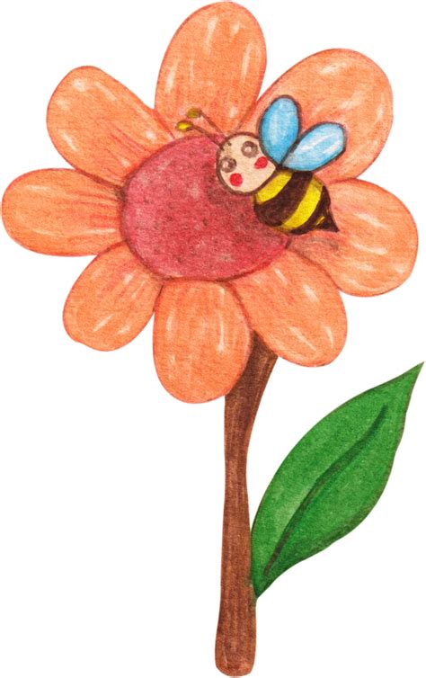watercolor bee clip art 23411475 PNG