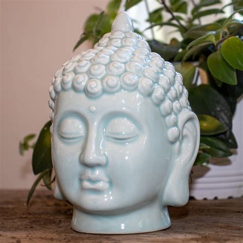 Ceramic Blue Buddha Head – Old Country Market