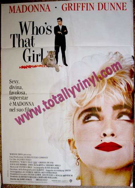 Totally Vinyl Records || Madonna - Who's that girl Promotional film poster