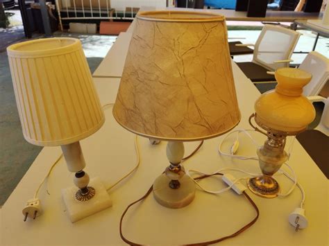 Table lamp (3) - Onyx - Catawiki