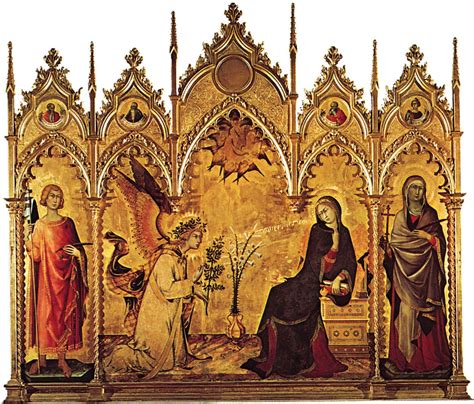 Simone Martini and Filippo Memmi ANNUNCIATION Made for Sienna Cathedral ...