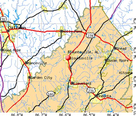 Blountsville, Alabama (AL 35031) profile: population, maps, real estate, averages, homes ...