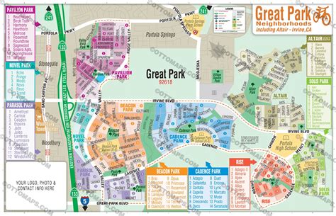 Great Park Map, Irvine, CA - includes Altair – Otto Maps