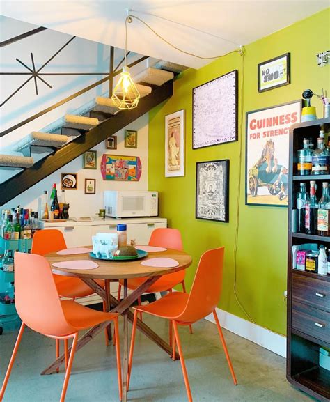 Svelti Navy Blue Dining Chair | Orange dining chairs, Retro home decor, Retro home