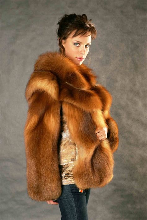 red fox fur jacket | Fur coats women, Fur fashion, Fur