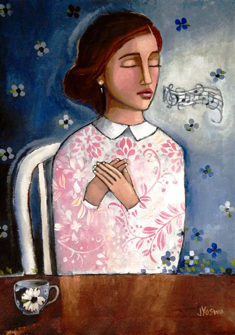 A Song in her Heart by Jennifer Yoswa Paintings & Prints, Modern ...