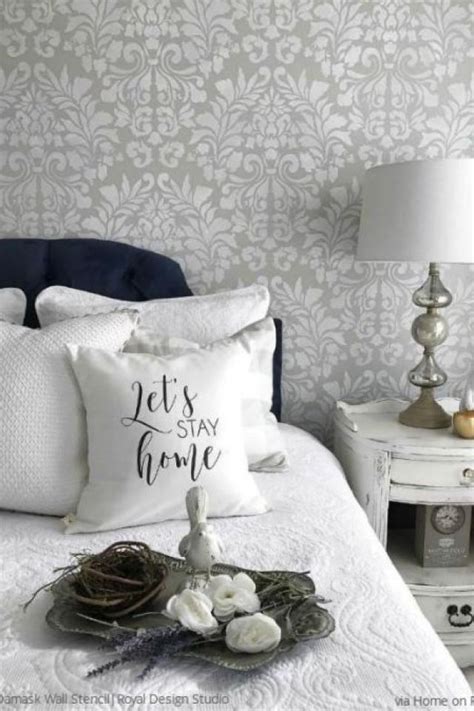 3 Bedroom Wall Stencils Bedroom Wall Stencil Designs to Sleep in Style - DIY Decor Ideas for ...