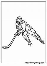 Sports Coloring Pages Hockey Goalie sketch template
