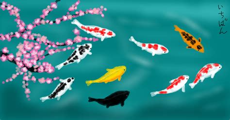 Japanese Koi Fish » drawings » SketchPort