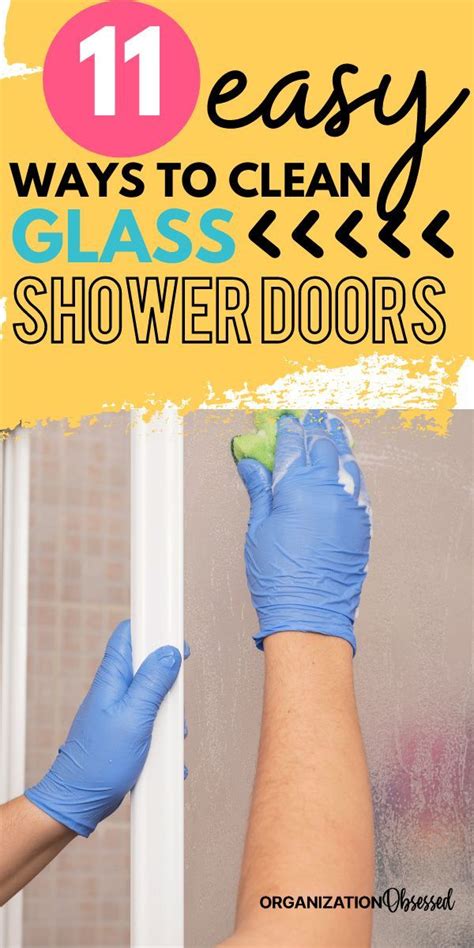 11 Brilliant Hacks to Clean Glass Shower Doors - Organization Obsessed | Cleaning, Cleaning ...